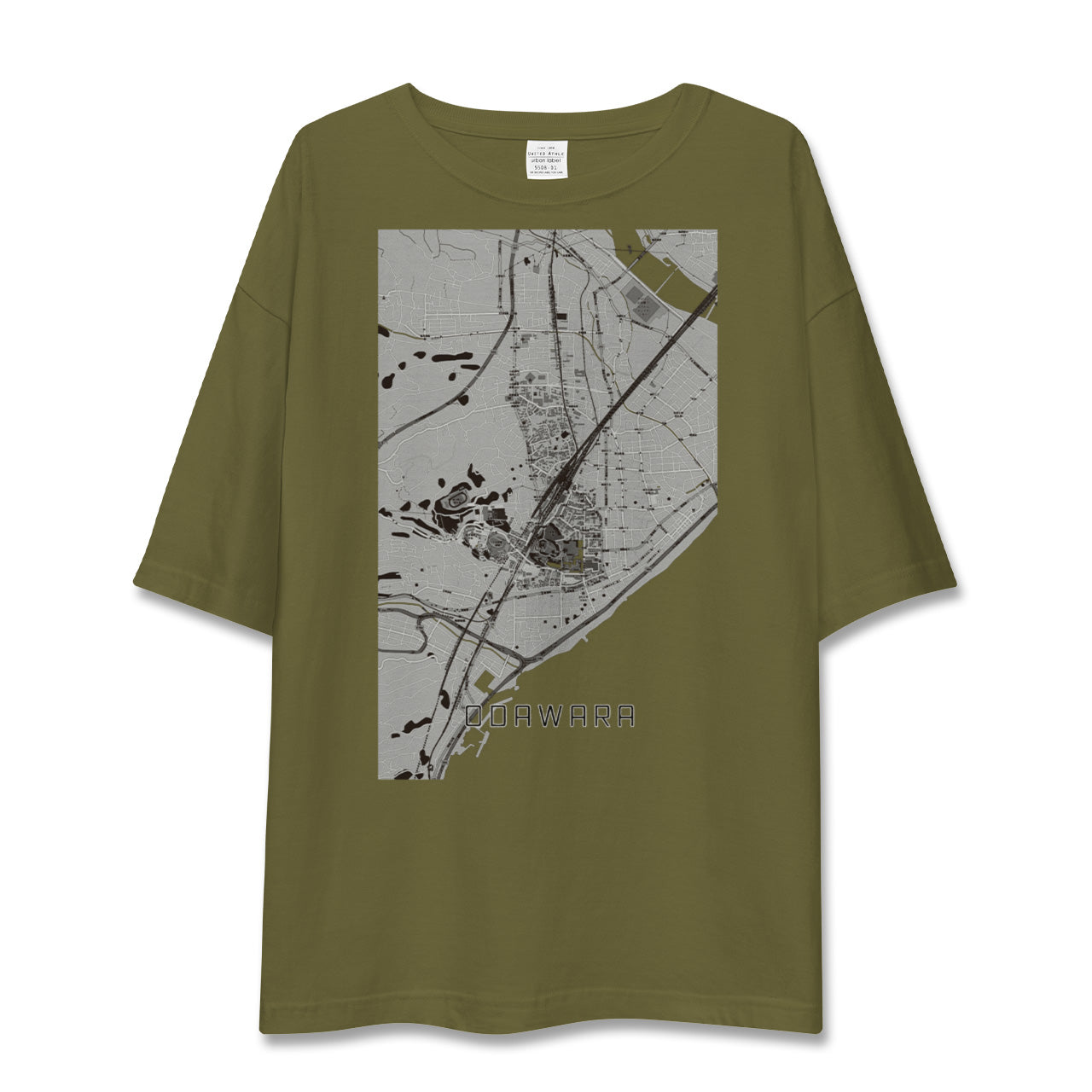 【小田原(神奈川県)】地図柄ビッグシルエットTシャツ