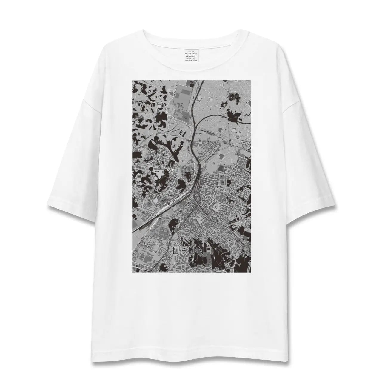 【大船(神奈川県)】地図柄ビッグシルエットTシャツ