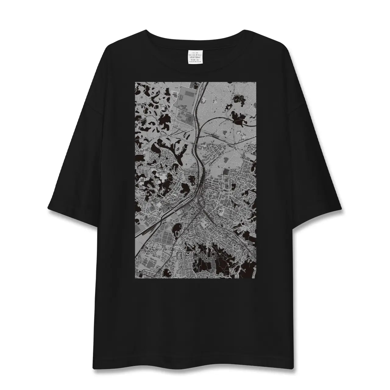 【大船(神奈川県)】地図柄ビッグシルエットTシャツ