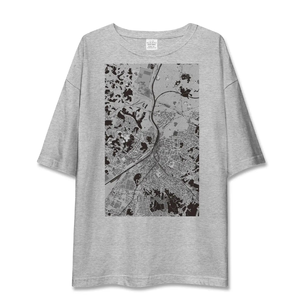 【大船(神奈川県)】地図柄ビッグシルエットTシャツ