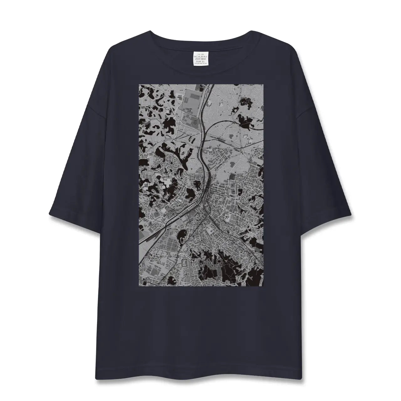 【大船(神奈川県)】地図柄ビッグシルエットTシャツ