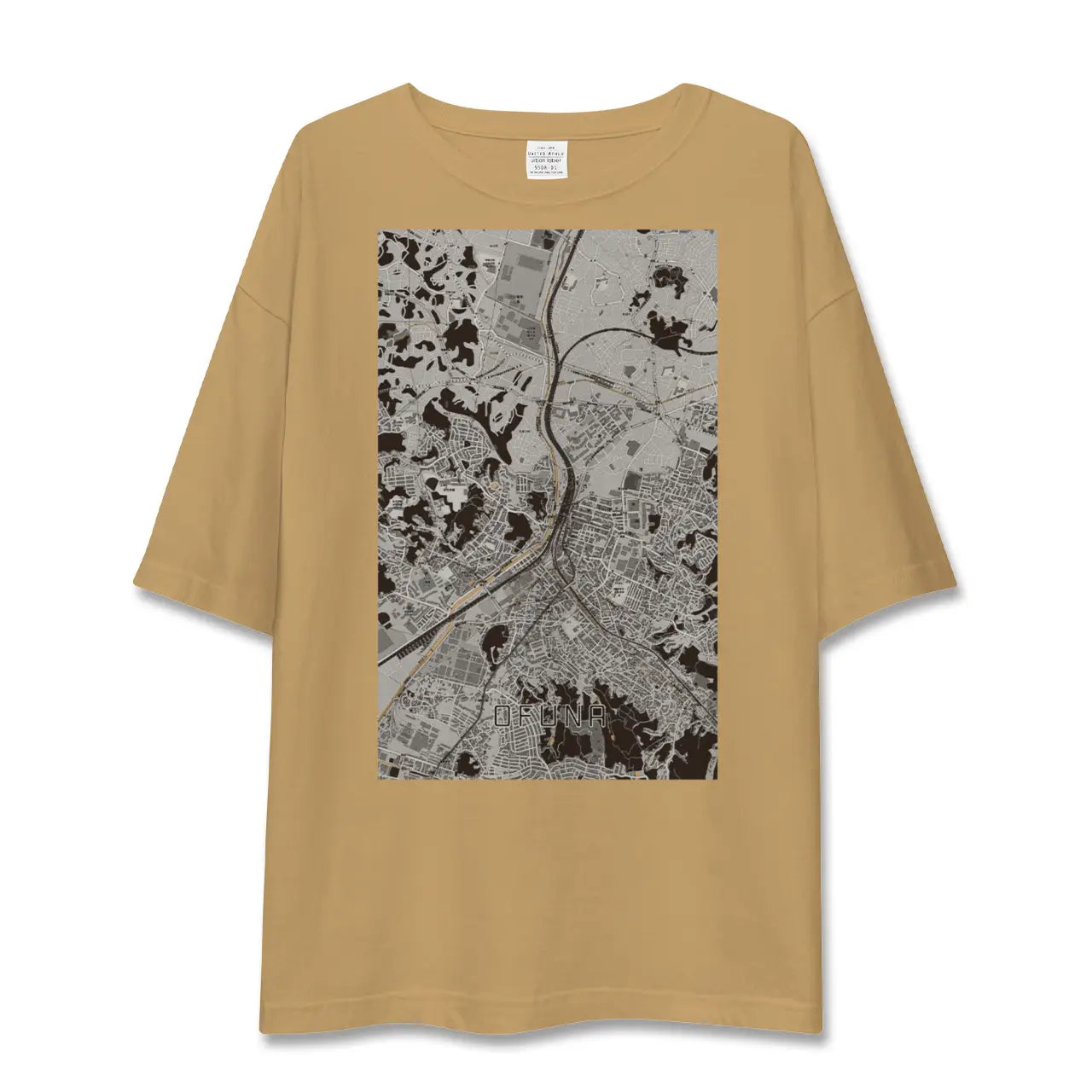 【大船(神奈川県)】地図柄ビッグシルエットTシャツ