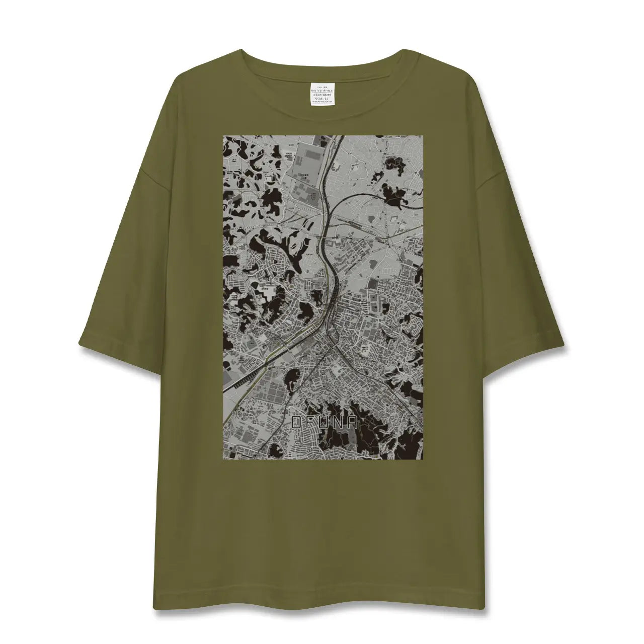 【大船(神奈川県)】地図柄ビッグシルエットTシャツ