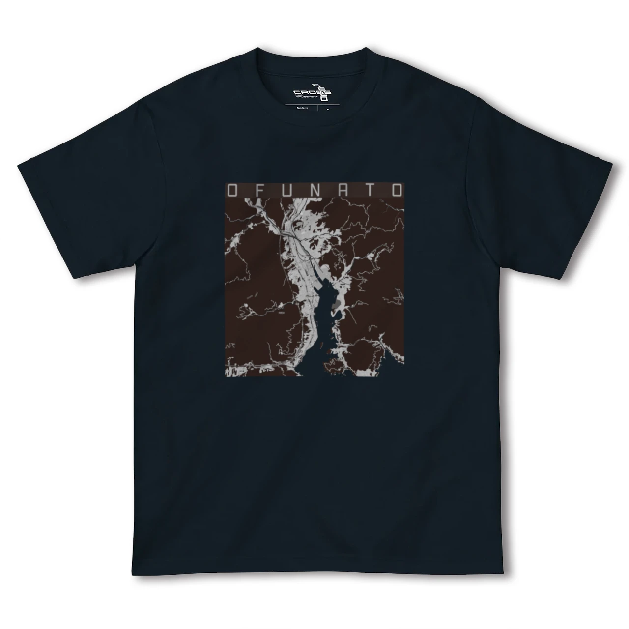 【大船渡(岩手県)】地図柄ヘビーウェイトTシャツ