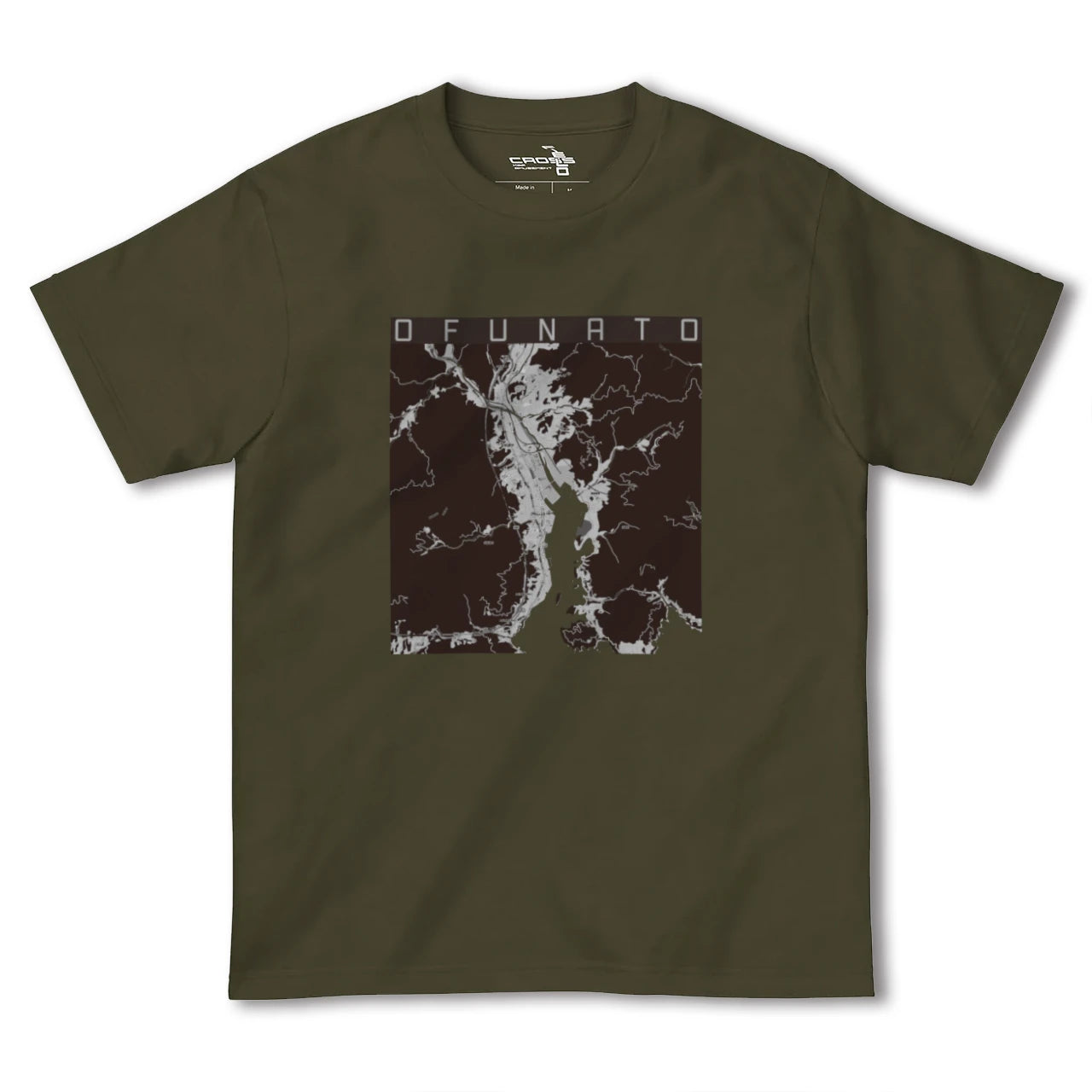 【大船渡(岩手県)】地図柄ヘビーウェイトTシャツ