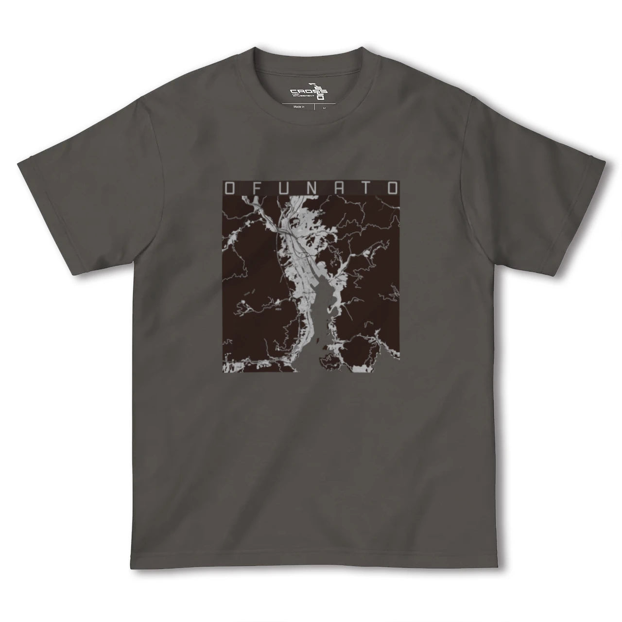【大船渡(岩手県)】地図柄ヘビーウェイトTシャツ