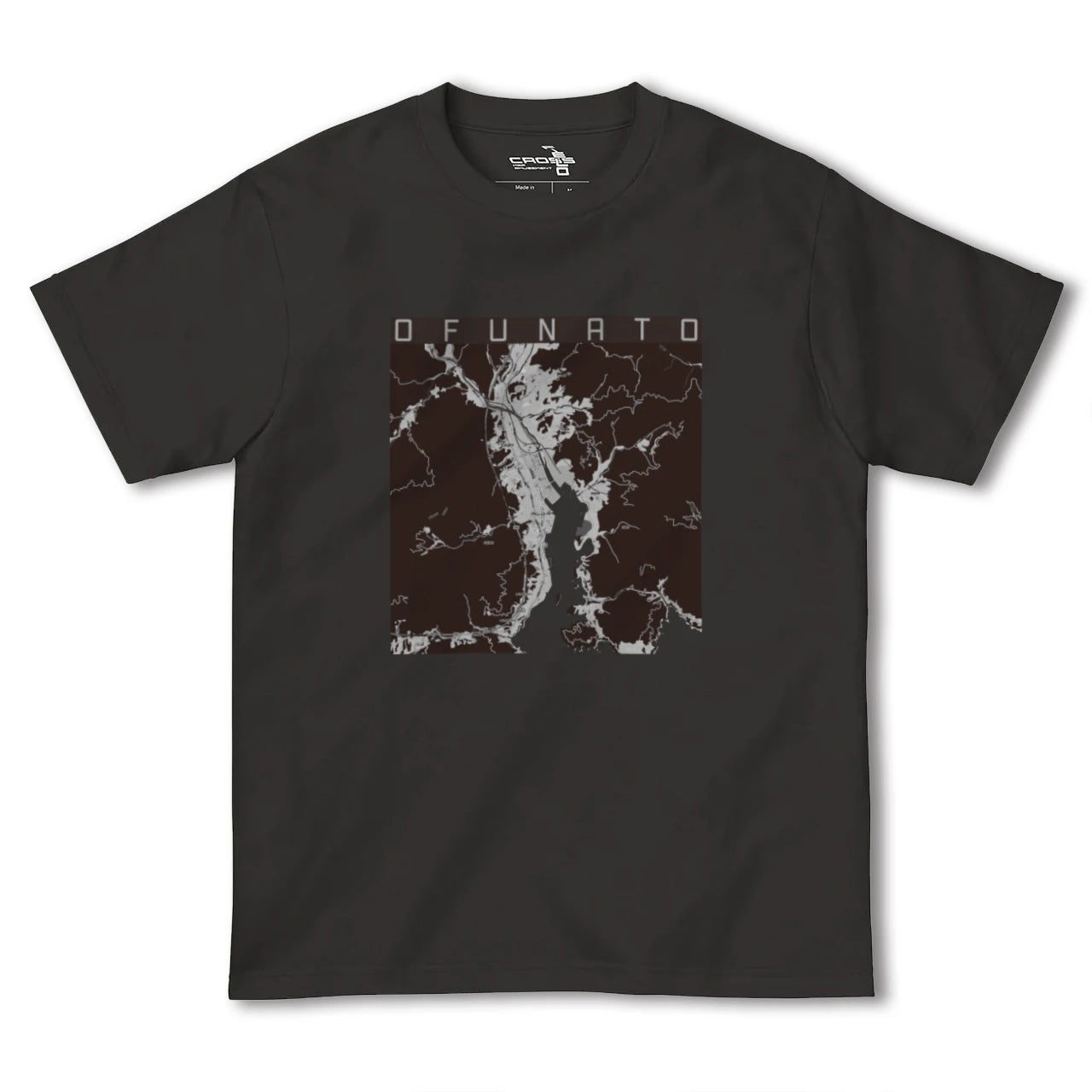 【大船渡(岩手県)】地図柄ヘビーウェイトTシャツ