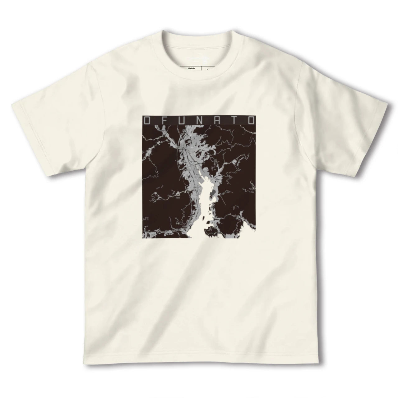 【大船渡(岩手県)】地図柄ヘビーウェイトTシャツ