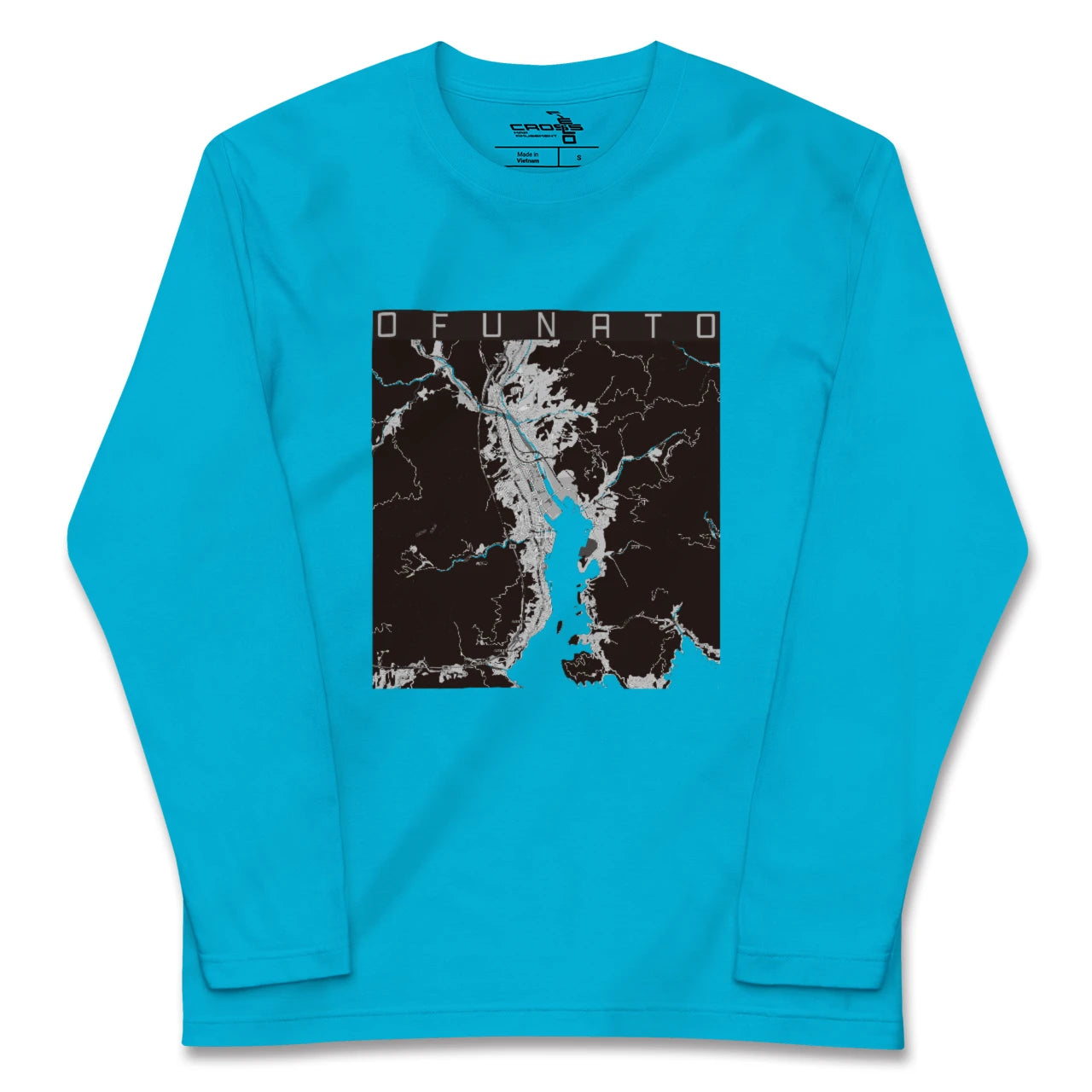 【大船渡(岩手県)】地図柄ロングスリーブTシャツ