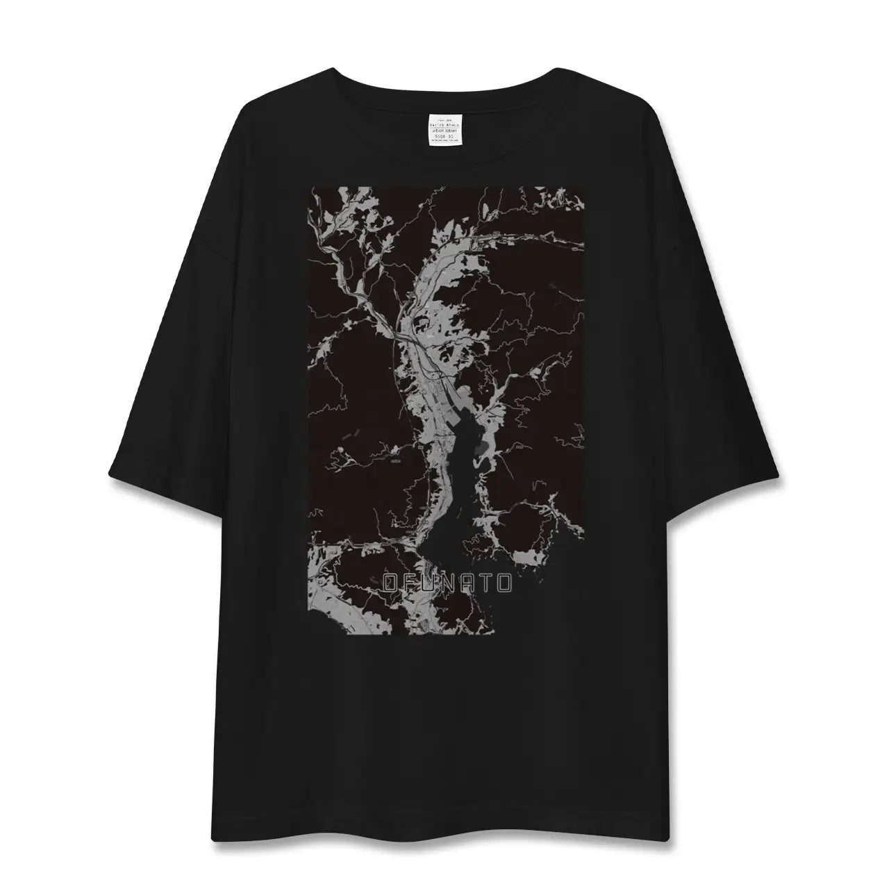 【大船渡(岩手県)】地図柄ビッグシルエットTシャツ