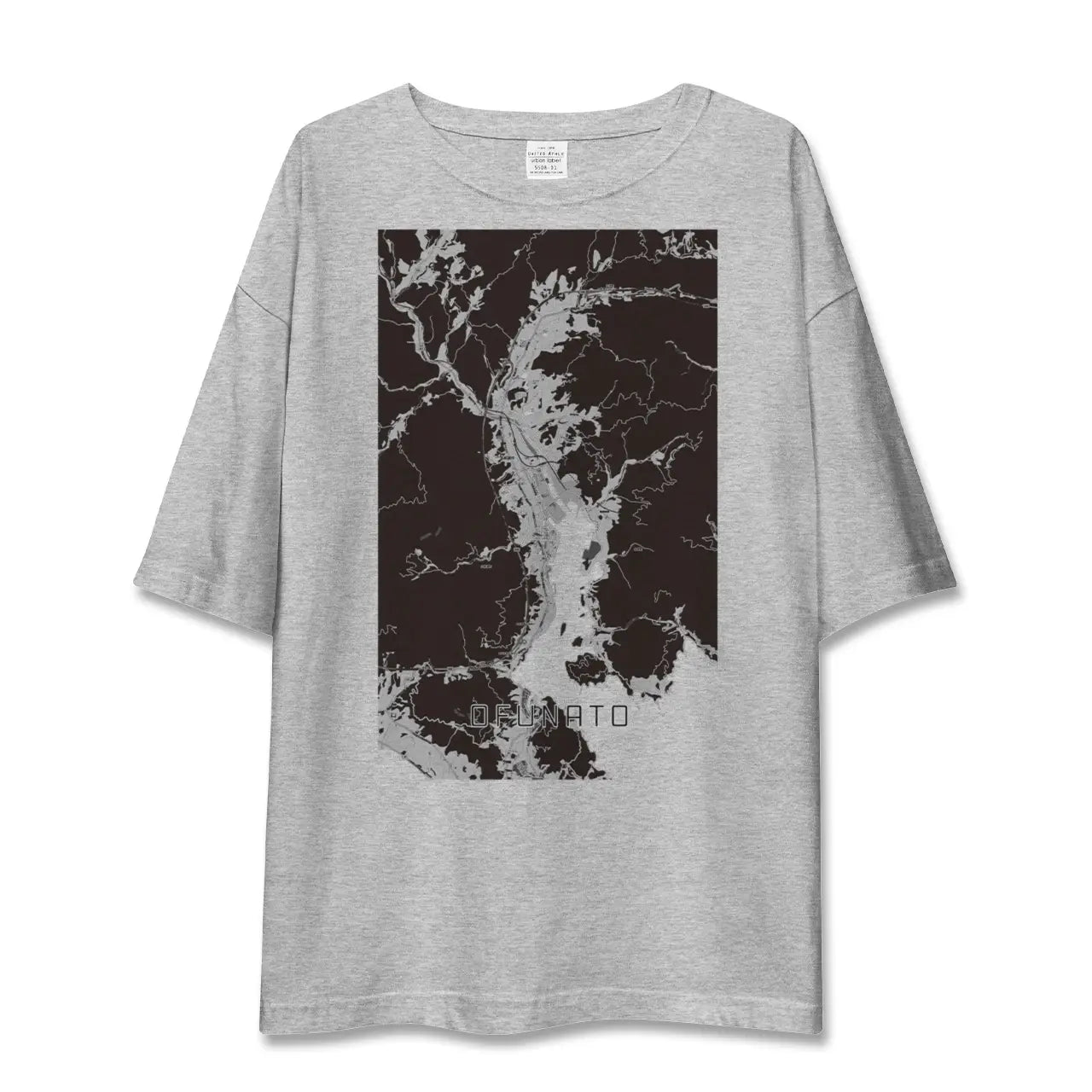 【大船渡(岩手県)】地図柄ビッグシルエットTシャツ