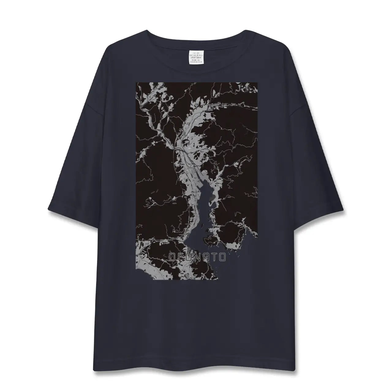 【大船渡(岩手県)】地図柄ビッグシルエットTシャツ