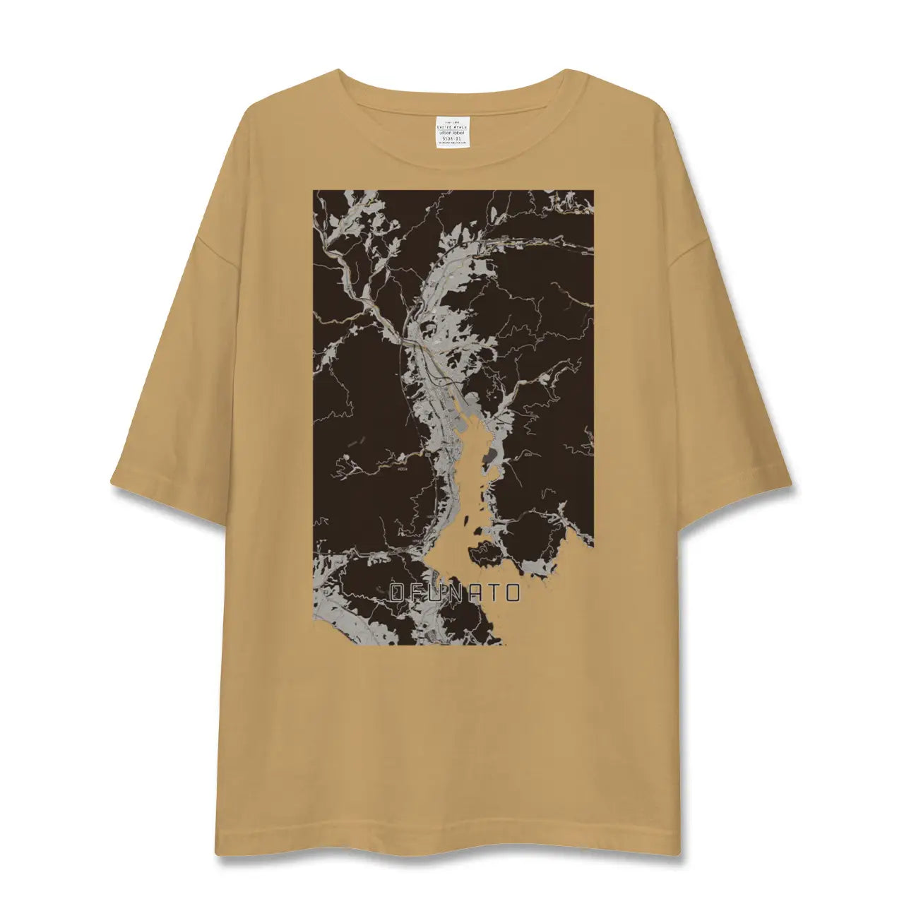 【大船渡(岩手県)】地図柄ビッグシルエットTシャツ