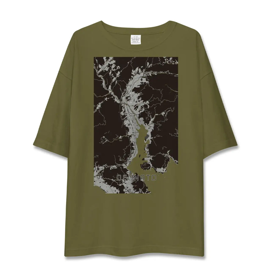 【大船渡(岩手県)】地図柄ビッグシルエットTシャツ