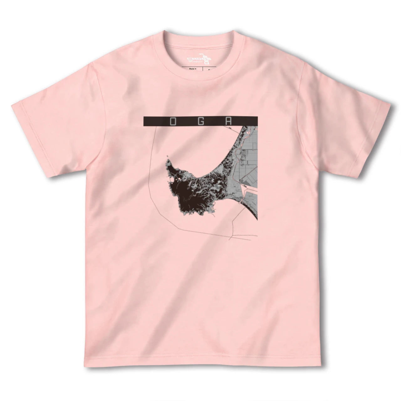 【男鹿(秋田県)】地図柄ヘビーウェイトTシャツ