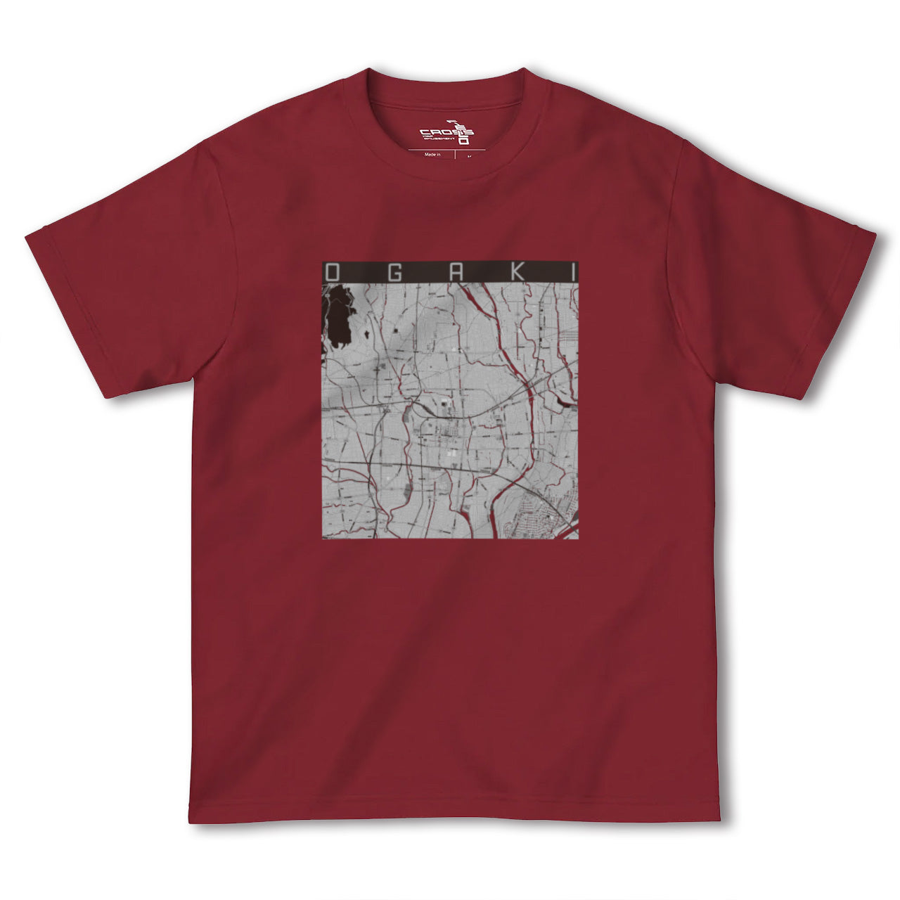 【大垣(岐阜県)】地図柄ヘビーウェイトTシャツ