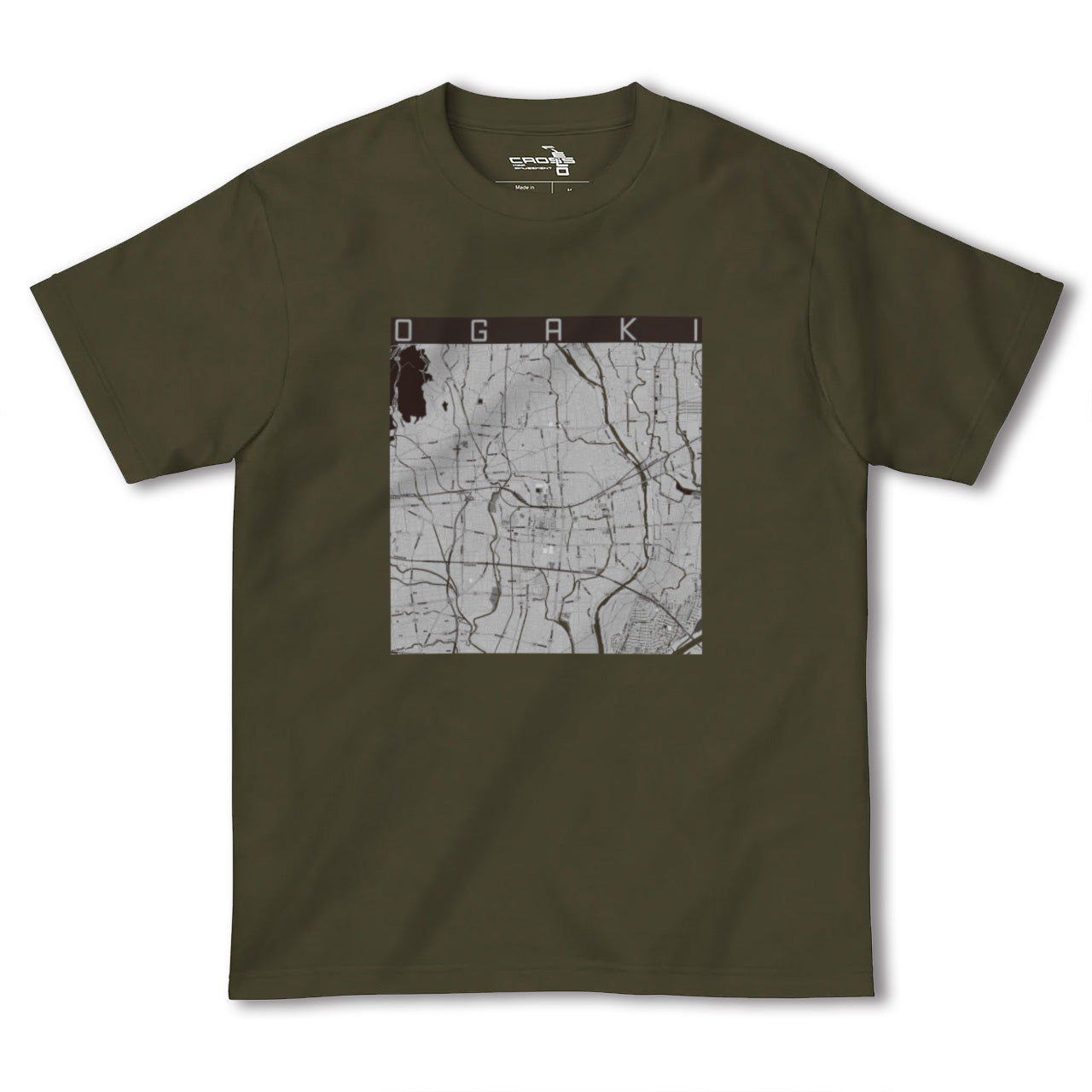 【大垣(岐阜県)】地図柄ヘビーウェイトTシャツ