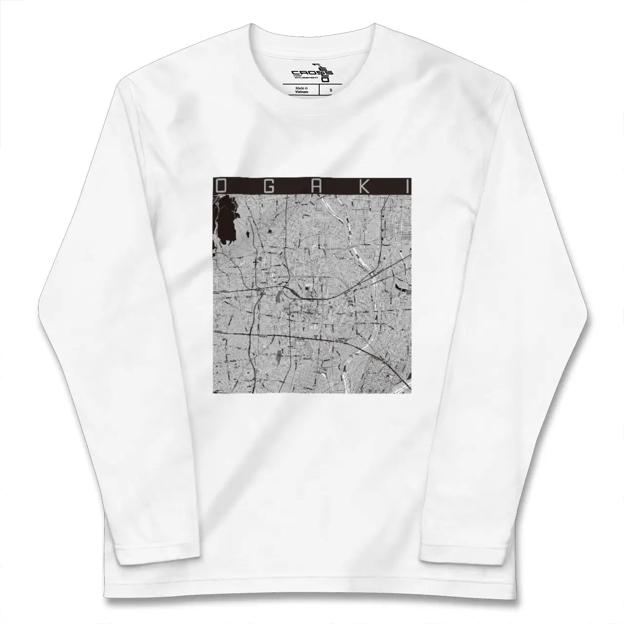 【大垣(岐阜県)】地図柄ロングスリーブTシャツ