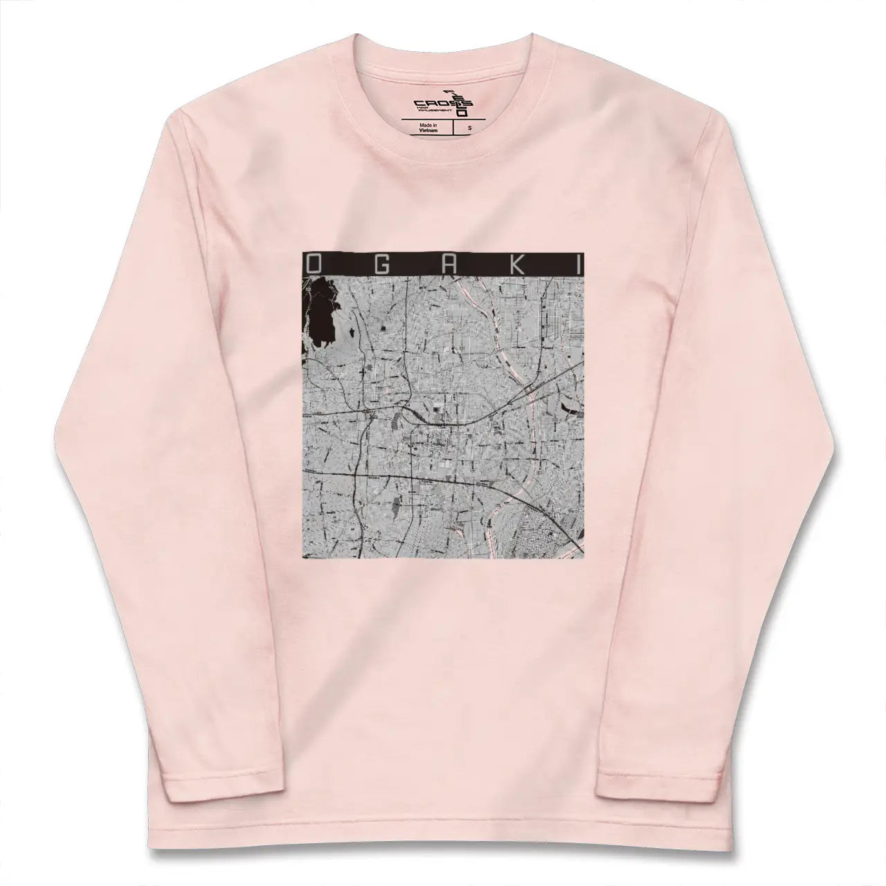 【大垣(岐阜県)】地図柄ロングスリーブTシャツ