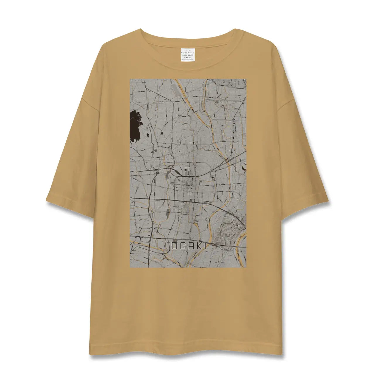 【大垣(岐阜県)】地図柄ビッグシルエットTシャツ