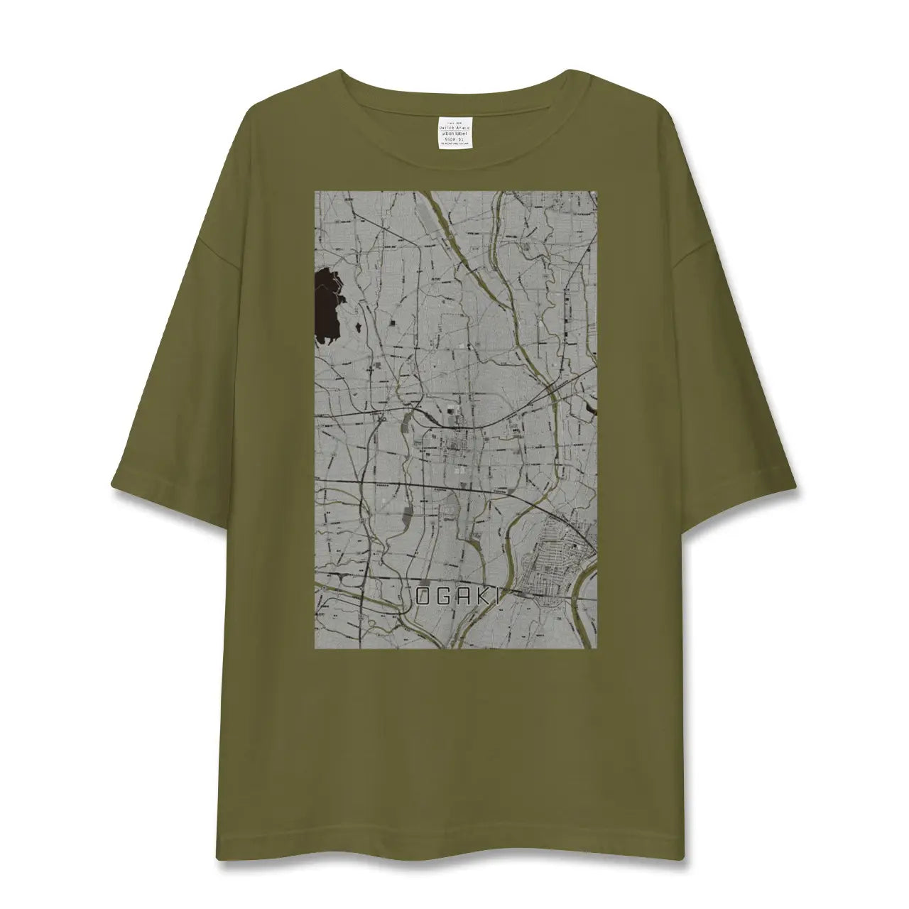 【大垣(岐阜県)】地図柄ビッグシルエットTシャツ