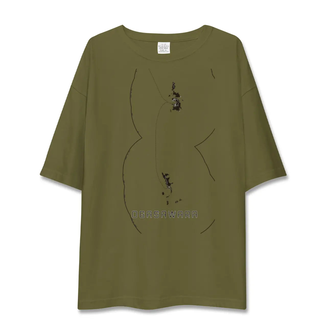 【小笠原(東京都)】地図柄ビッグシルエットTシャツ