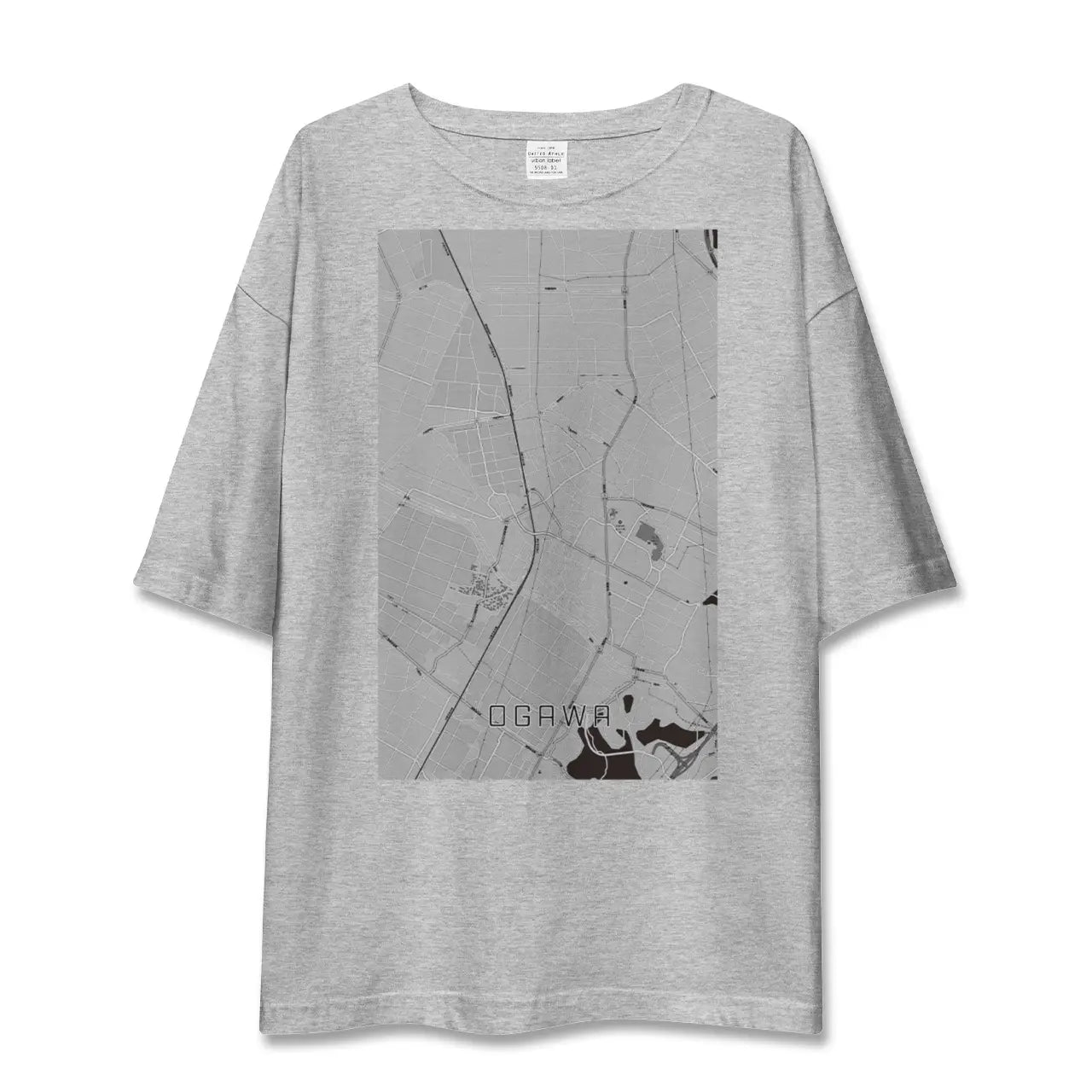 【小川(熊本県)(熊本県)】地図柄ビッグシルエットTシャツ