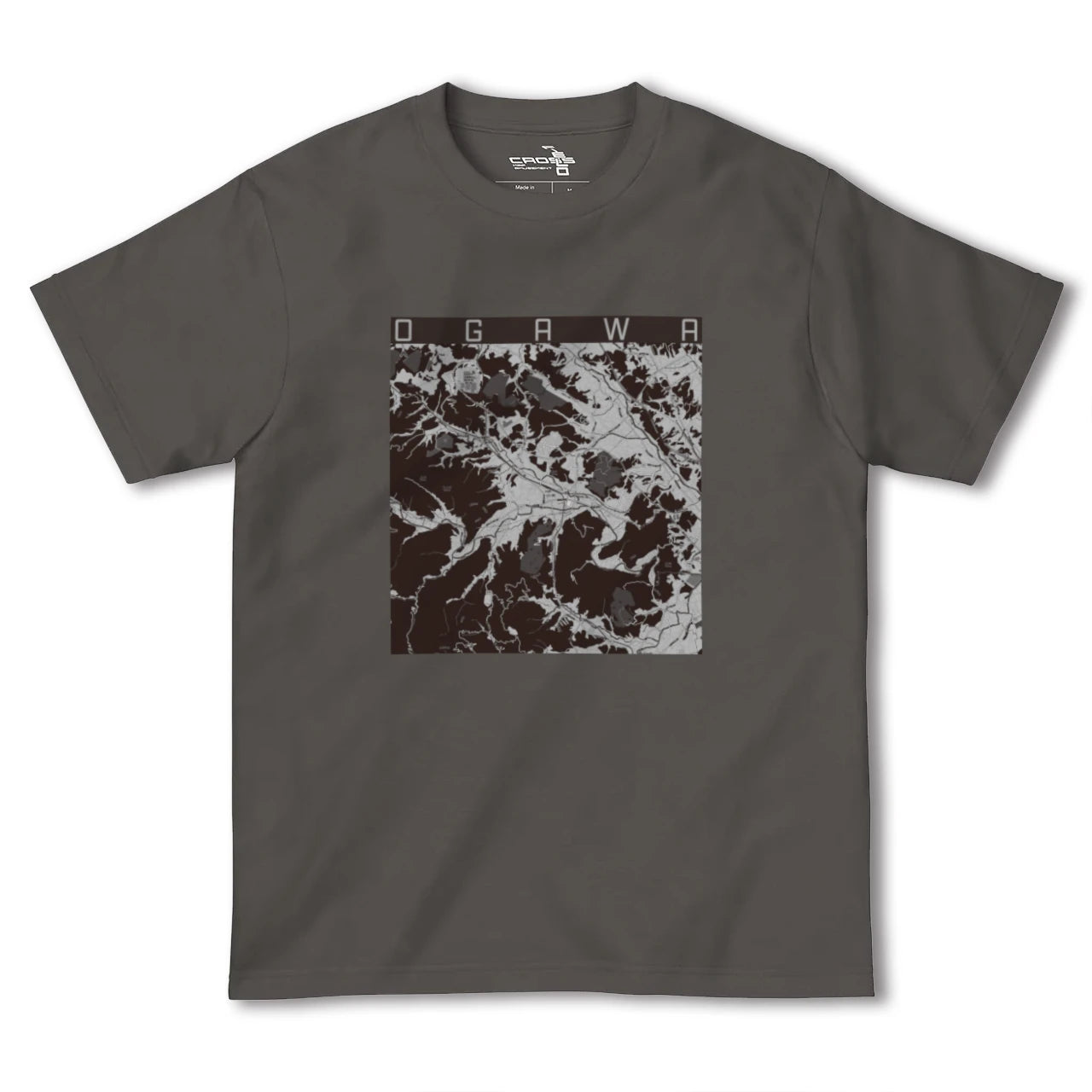 【小川(埼玉県)(埼玉県)】地図柄ヘビーウェイトTシャツ