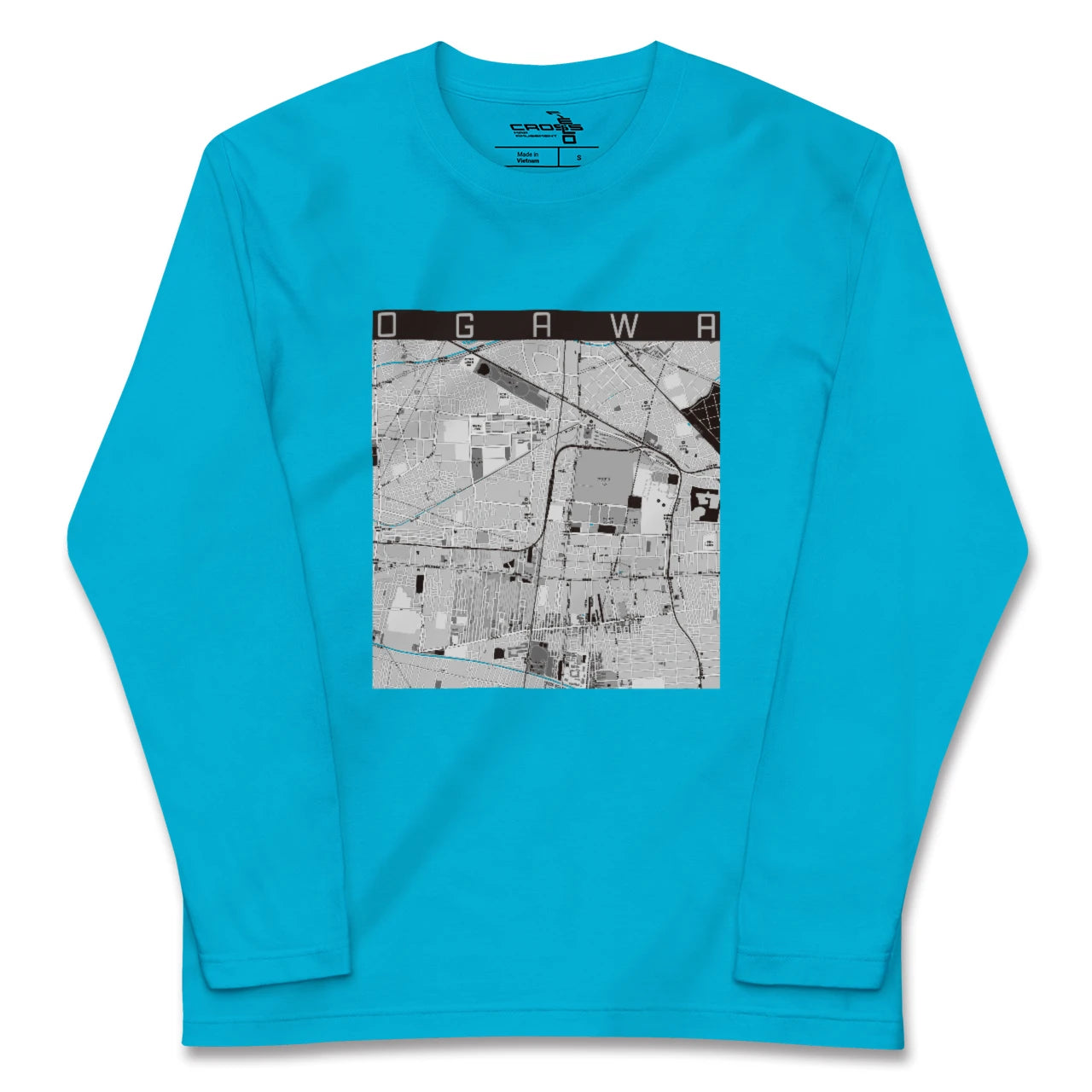 【小川(東京都)】地図柄ロングスリーブTシャツ