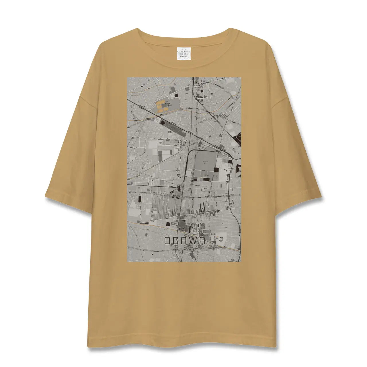 【小川(東京都)】地図柄ビッグシルエットTシャツ