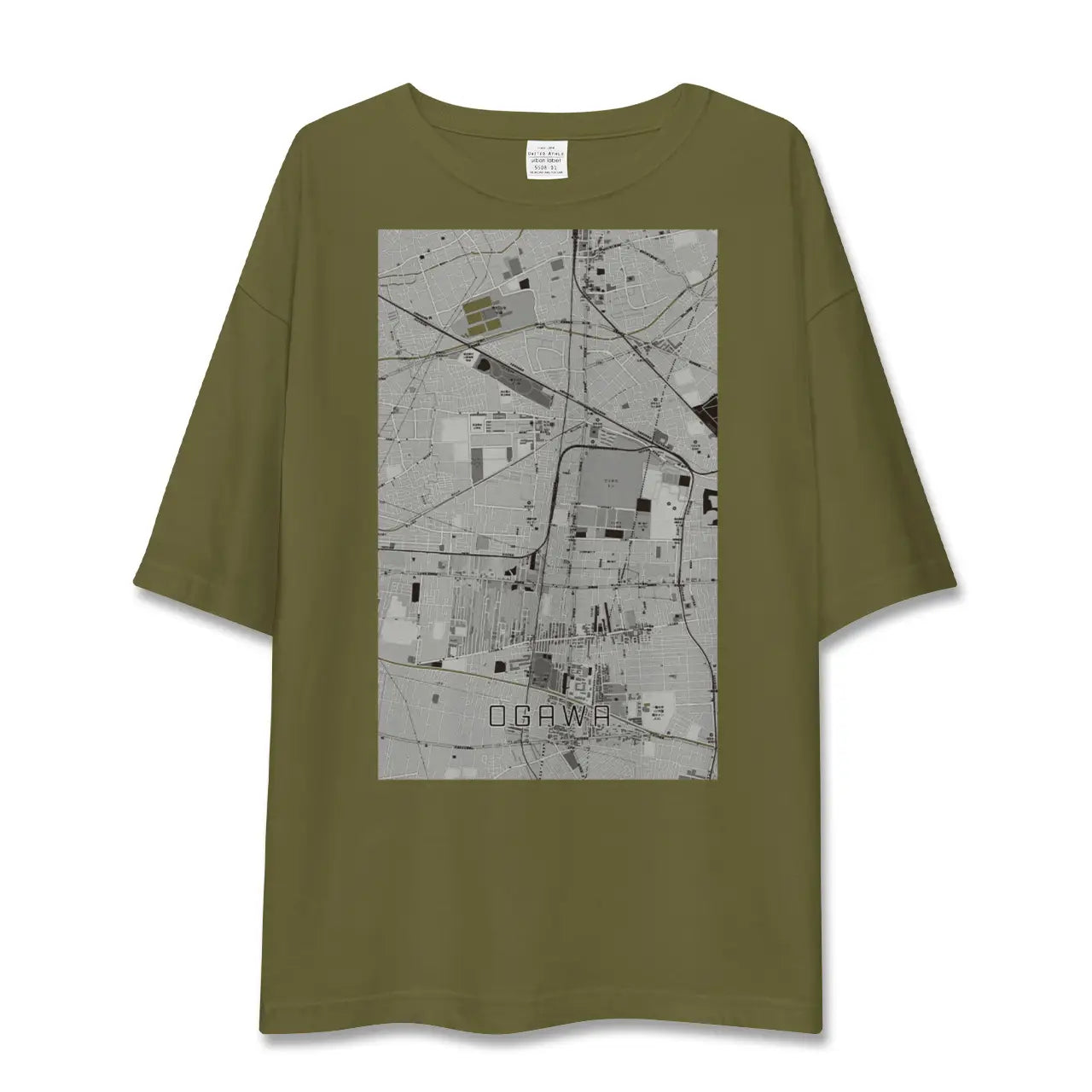 【小川(東京都)】地図柄ビッグシルエットTシャツ