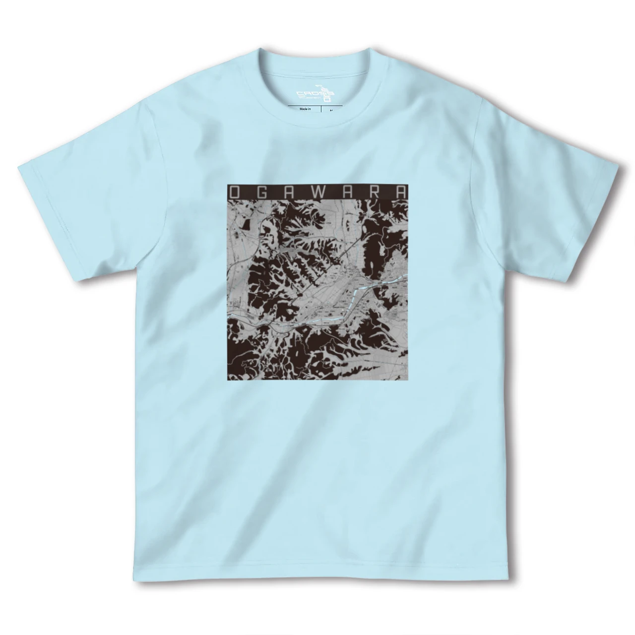 【大河原(宮城県)】地図柄ヘビーウェイトTシャツ