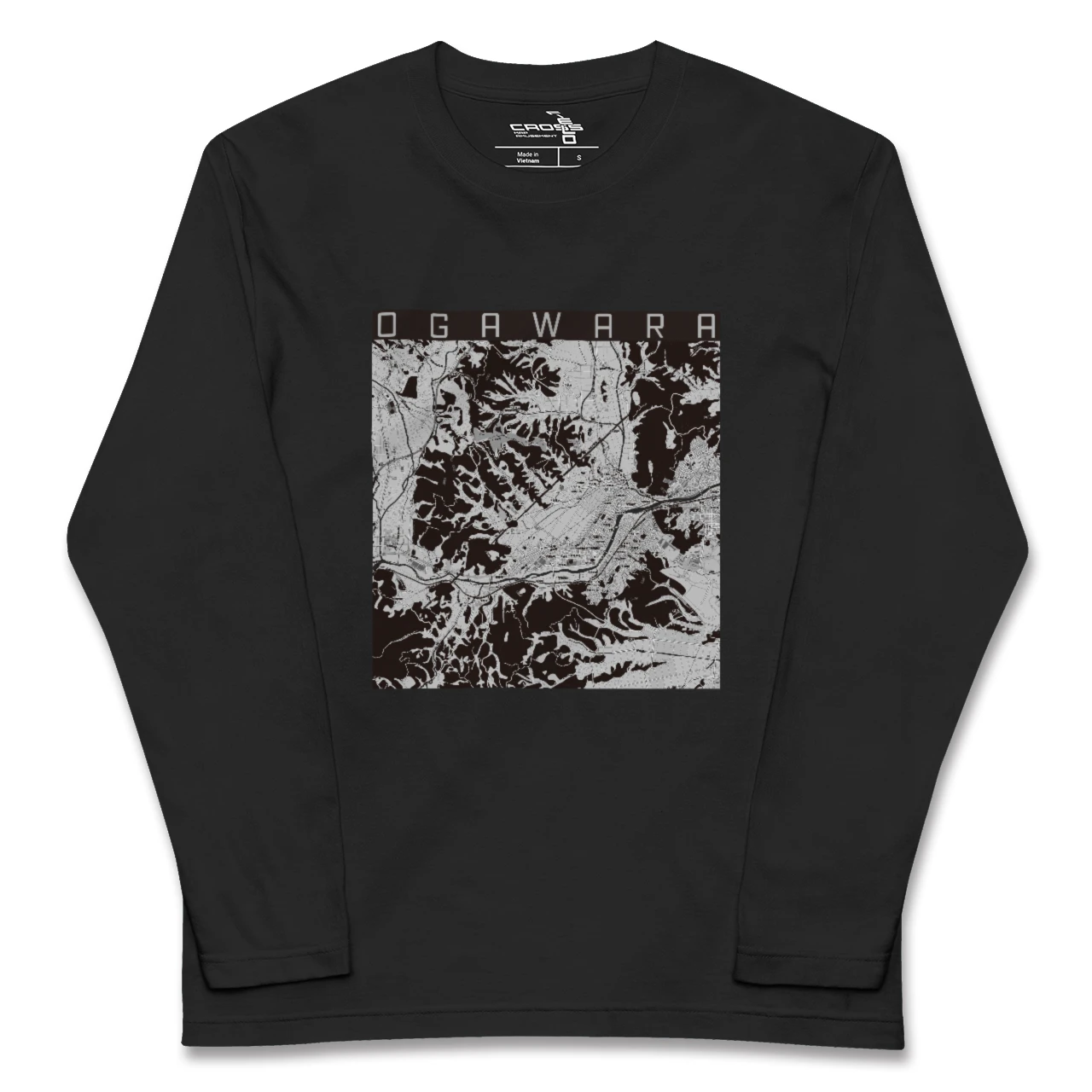 【大河原(宮城県)】地図柄ロングスリーブTシャツ