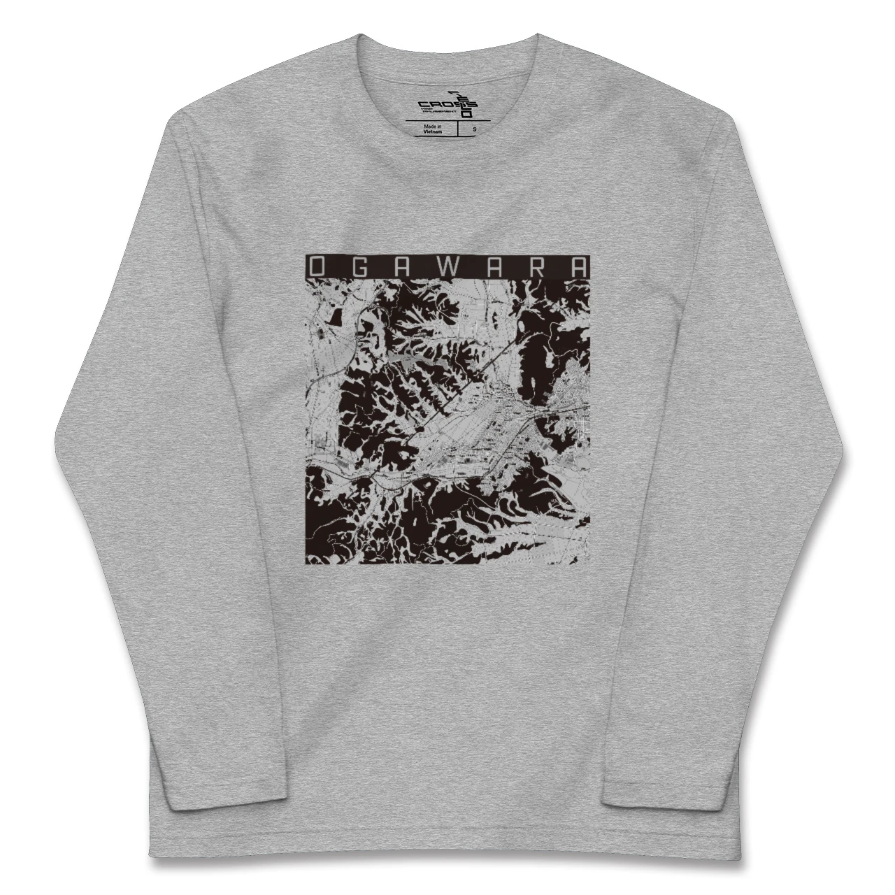 【大河原(宮城県)】地図柄ロングスリーブTシャツ