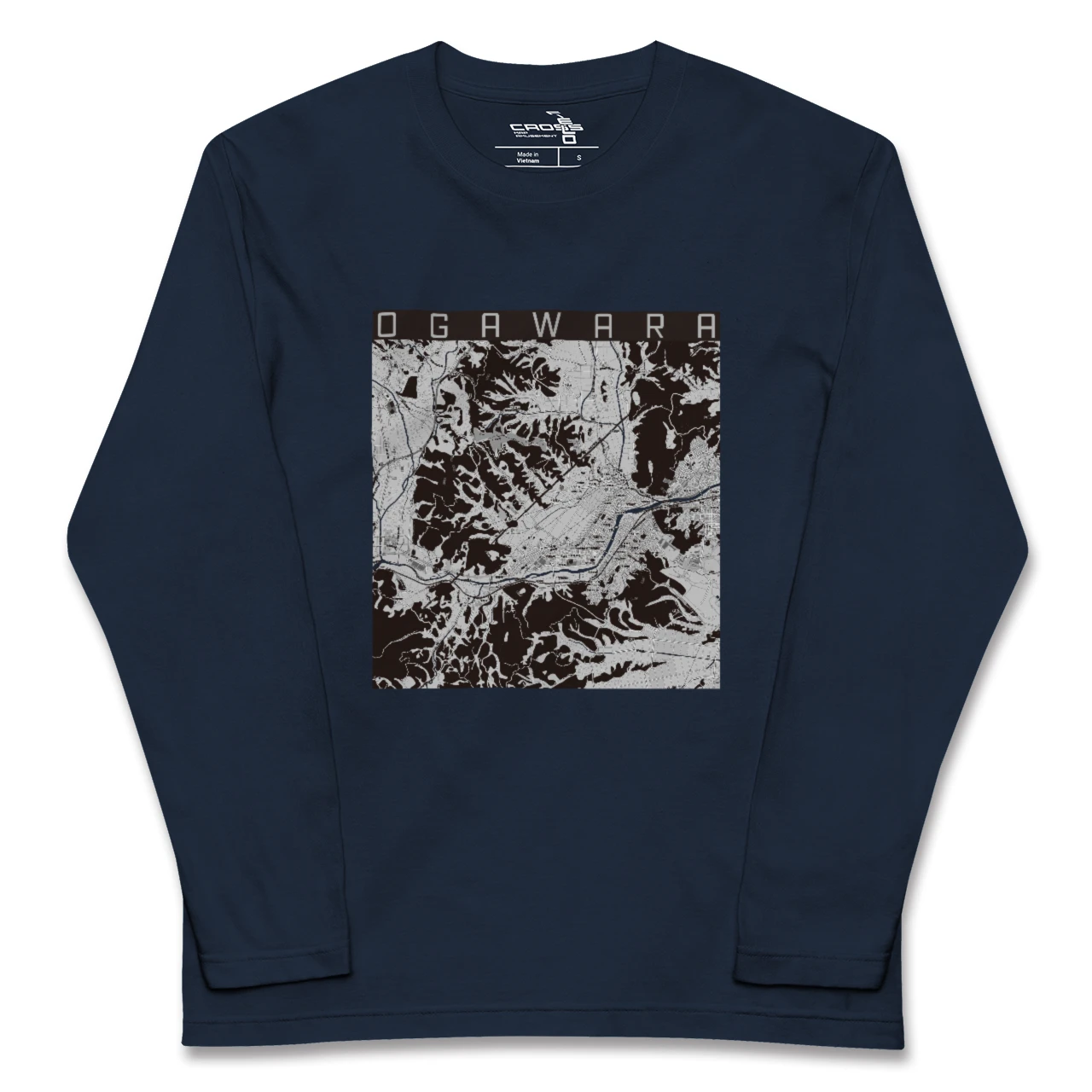 【大河原(宮城県)】地図柄ロングスリーブTシャツ
