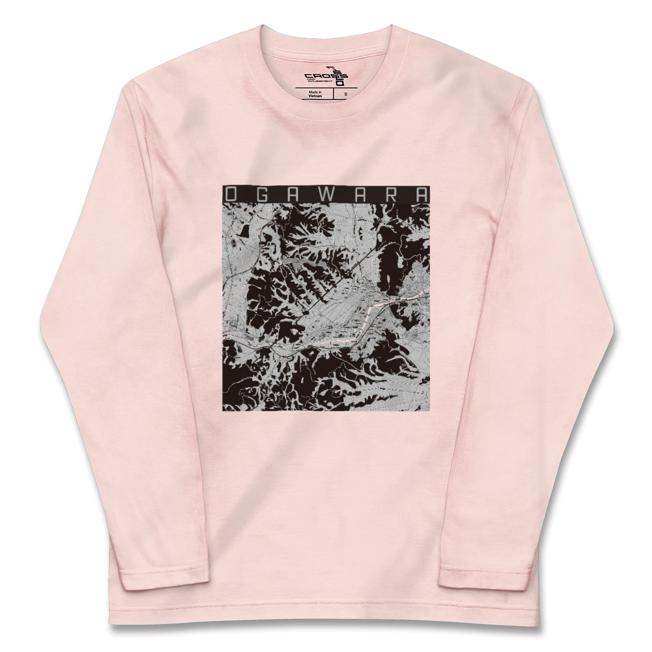 【大河原(宮城県)】地図柄ロングスリーブTシャツ