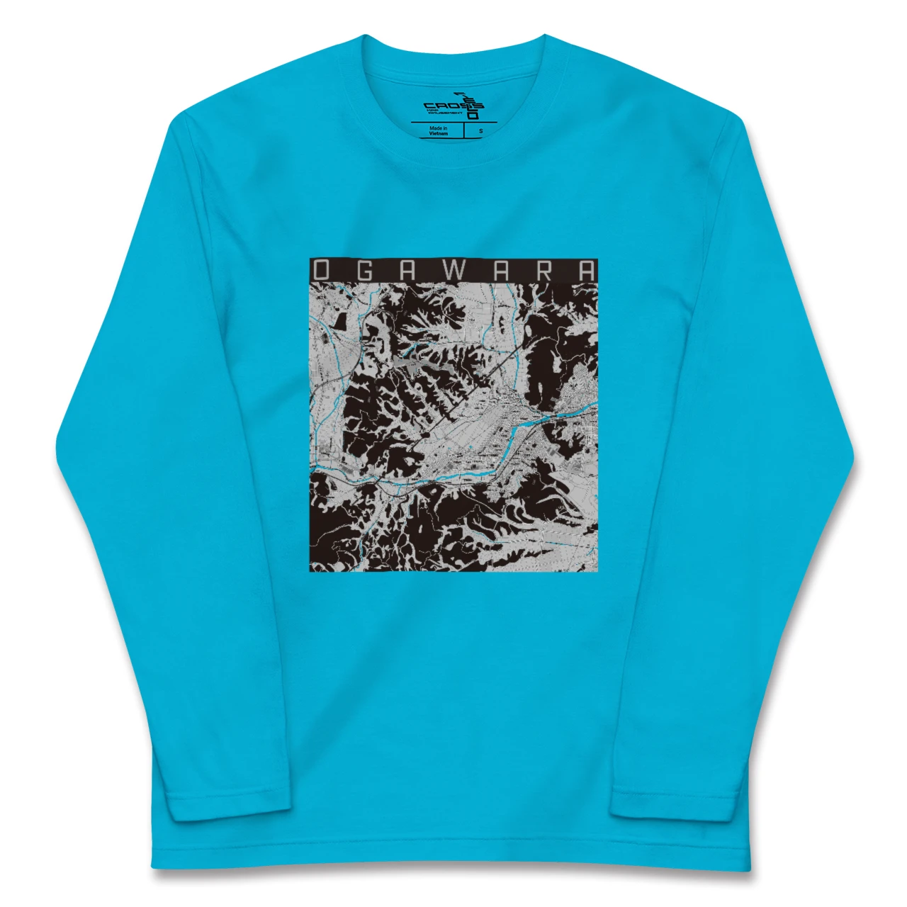 【大河原(宮城県)】地図柄ロングスリーブTシャツ