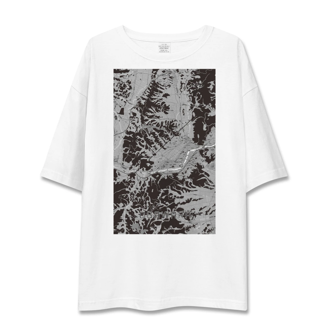 【大河原(宮城県)】地図柄ビッグシルエットTシャツ