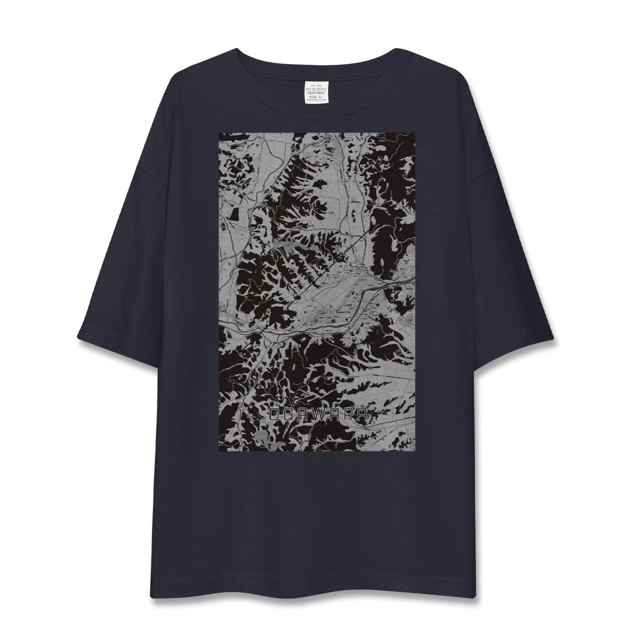 【大河原(宮城県)】地図柄ビッグシルエットTシャツ