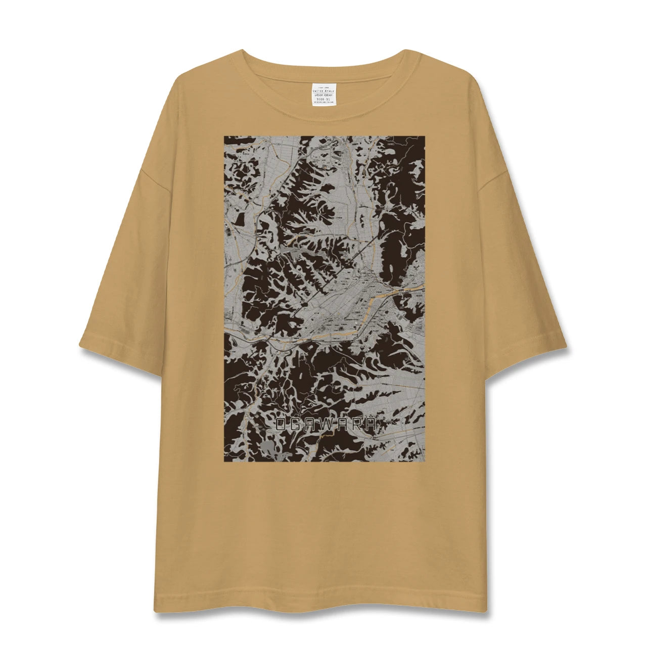 【大河原(宮城県)】地図柄ビッグシルエットTシャツ