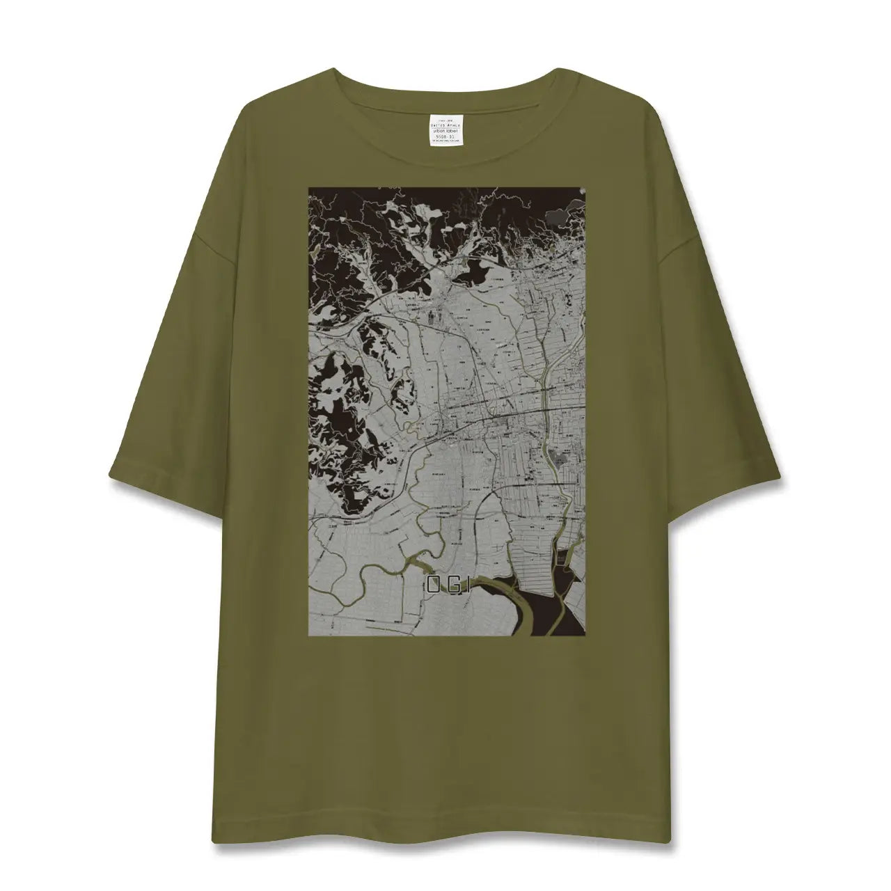【小城(佐賀県)】地図柄ビッグシルエットTシャツ