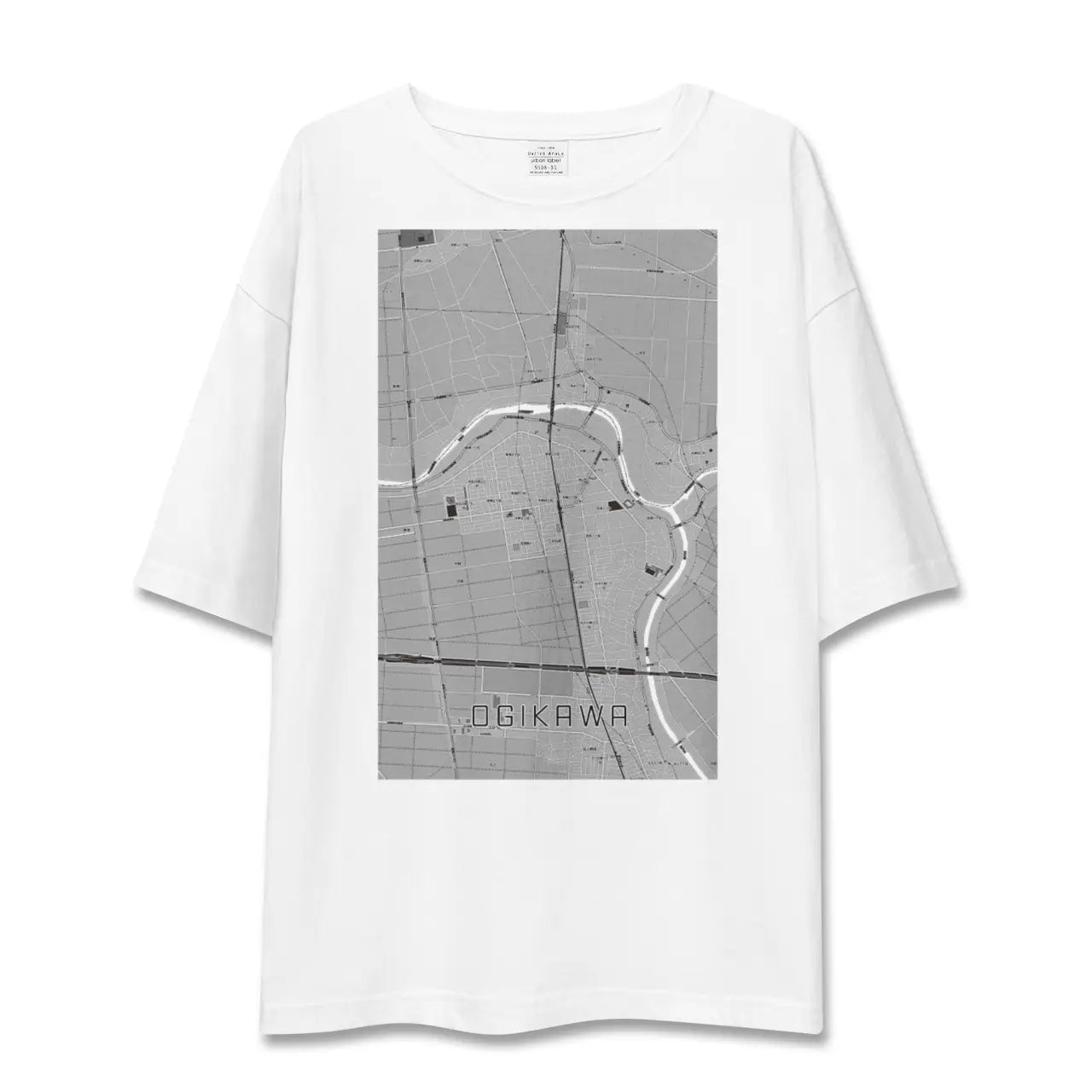 【荻川(新潟県)】地図柄ビッグシルエットTシャツ