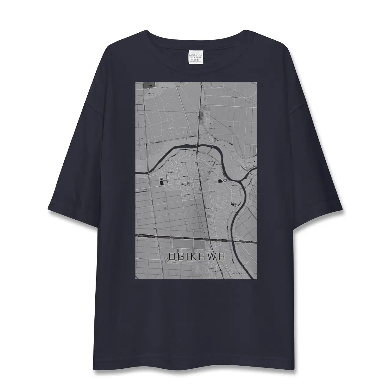 【荻川(新潟県)】地図柄ビッグシルエットTシャツ