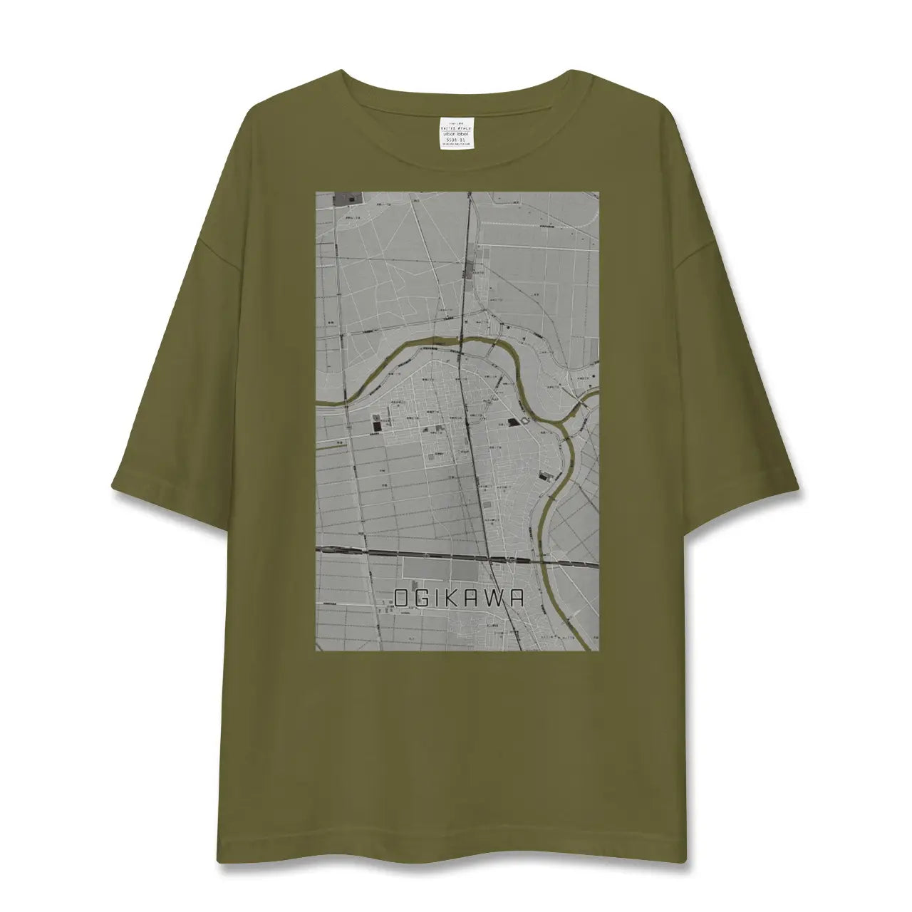 【荻川(新潟県)】地図柄ビッグシルエットTシャツ