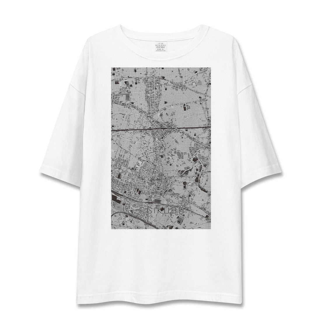【荻窪(東京都)】地図柄ビッグシルエットTシャツ