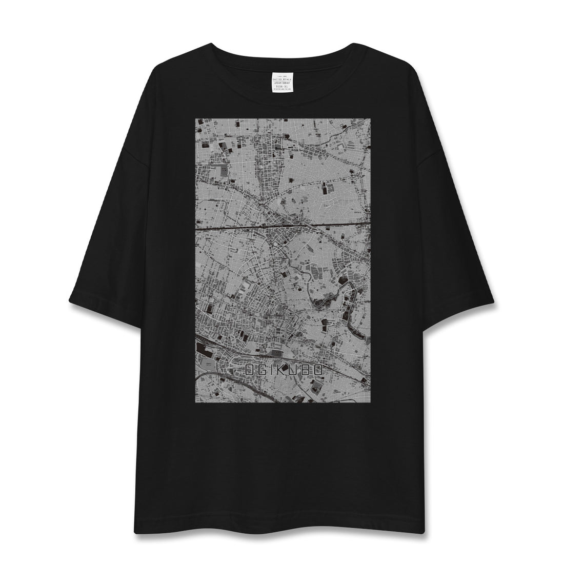 【荻窪(東京都)】地図柄ビッグシルエットTシャツ
