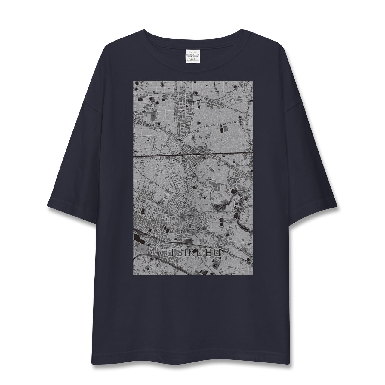 【荻窪(東京都)】地図柄ビッグシルエットTシャツ