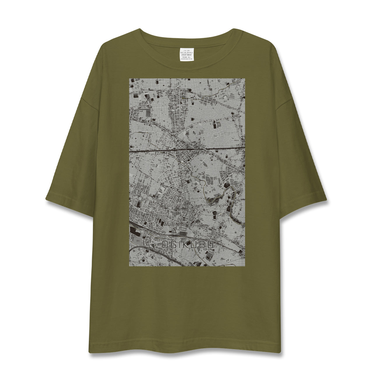 【荻窪(東京都)】地図柄ビッグシルエットTシャツ