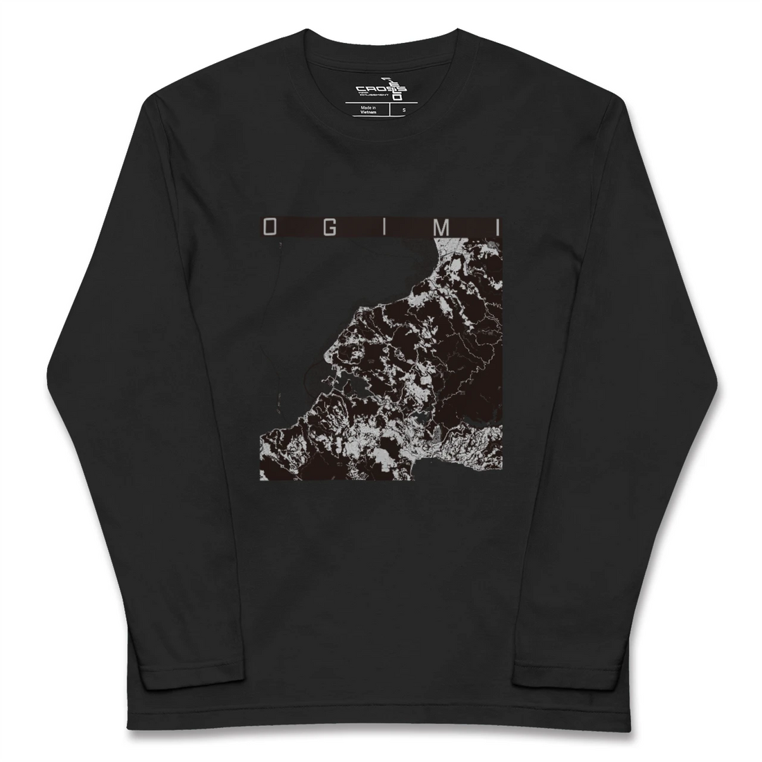 【大宜味(沖縄県)】地図柄ロングスリーブTシャツ