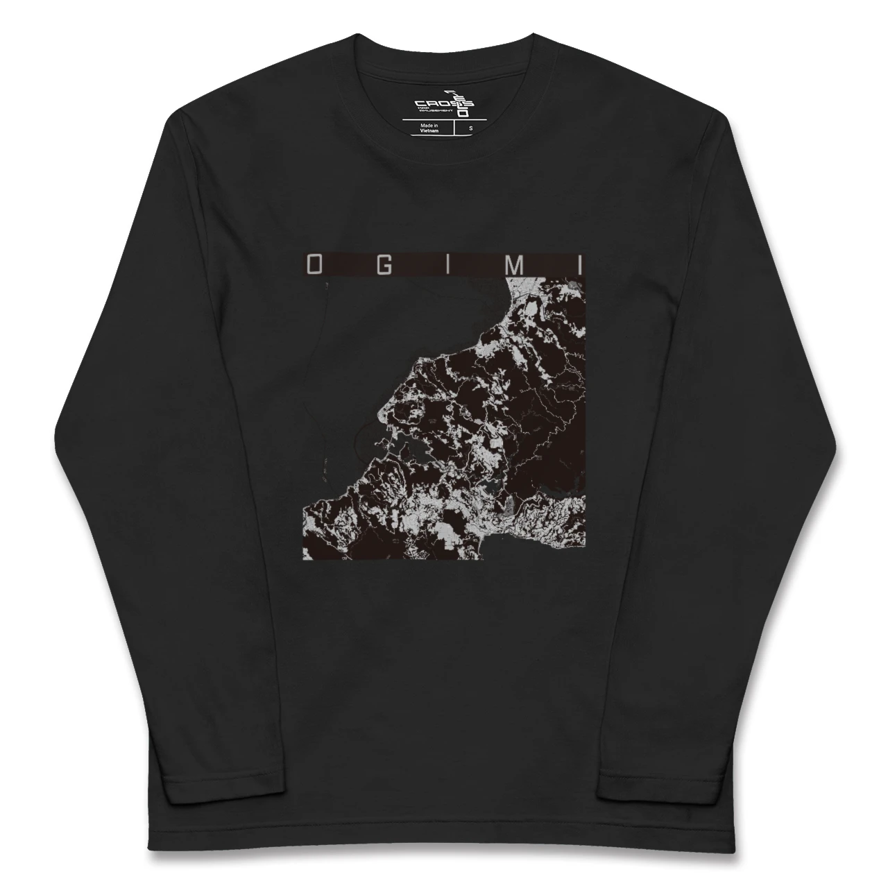 【大宜味(沖縄県)】地図柄ロングスリーブTシャツ